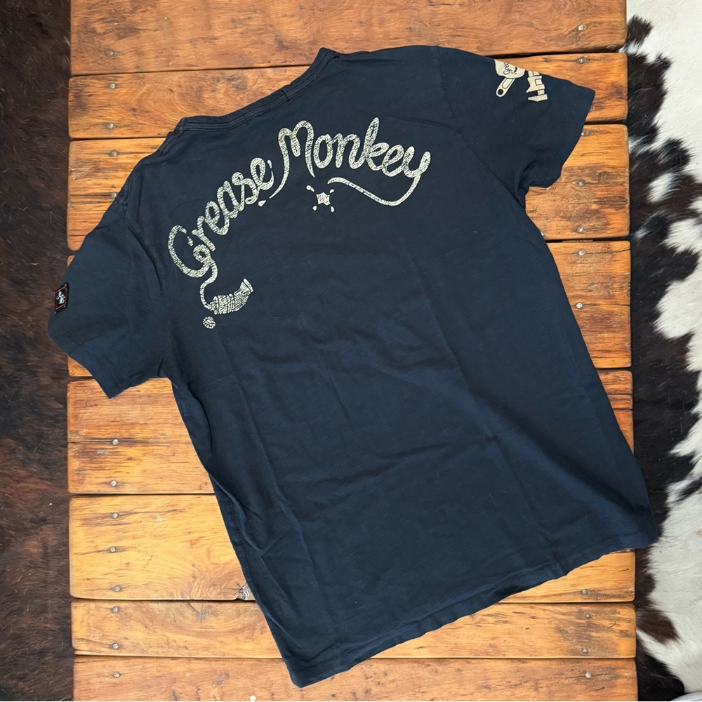 Johnson Motors “Grease Monkey” vintage slub moto tee. NWOT - Picture 3 of 4